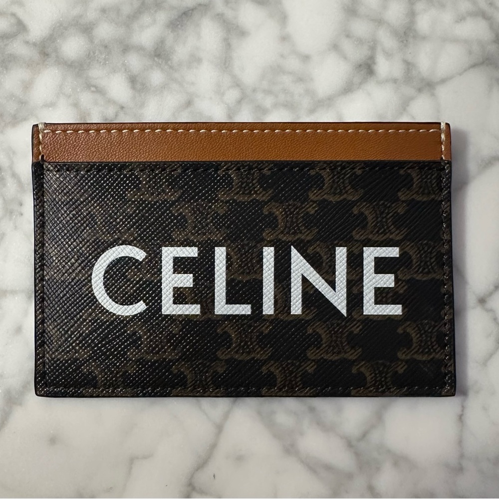 Celine Tan Triomphe Canvas Card Holder